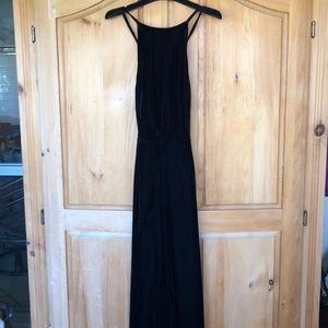 Velvet pant backless jumpsuit